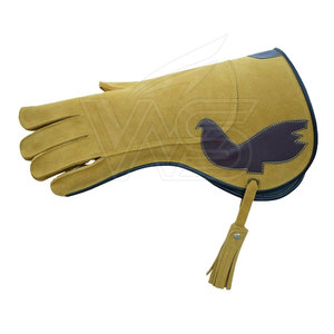 Gants professionnels Falcon avec rembourrage doux, cuir respirant, paume renforcée, construction imperméable et durable, haute qualité - Product Image 2