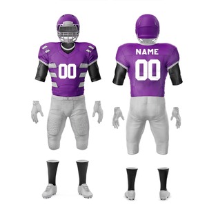 Uniforme de Fútbol Americano Personalizado de Alta Resistencia, Conjunto de Jersey y Pantalones Sublimados para Equipo, Transpirables y que Absorben la Humedad, Ropa para el Día del Partido - Product Image 1