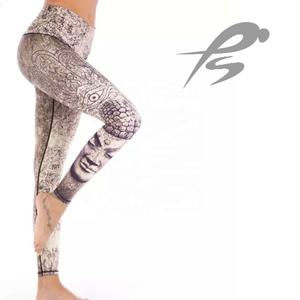 Leggings Deportivos para Mujer, Diseño Personalizado con Estampado de Arcoíris, Pantalones de Yoga, Cintura Media, Spandex/Poliéster Transpirable - Product Image 3