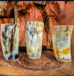 Regalos de Navidad, taza de cerveza de cuerno natural, decoración para el hogar, personalizada para cerveza, vino, estilo vikingo, al mejor precio - Product Image 6