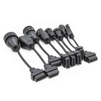Cable de Escáner Multi-OBD Hembra J1939 Personalizado Linkyou, Analizador de Motor Super, para Camiones y Automóviles, 7-37 pines, 12-24V, 1 Año
