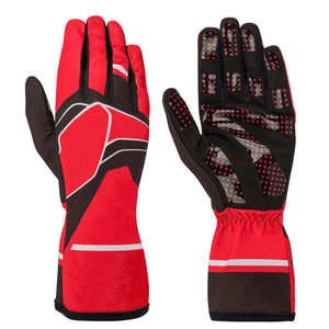 Premium Karting <b>Gloves</b> for Racing Full Finger Anti-Slip Palm Hook Loop Closure Lightweight Design Enhanced Control <b>Driver</b> - Product Image 1