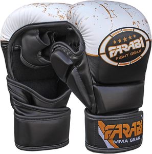 ถุงมือ MMA Farabi แบบเต็มนิ้ว หนัง PU สำหรับผู้ใหญ่ ฝึกศิลปะการต่อสู้ ป้องกันมือ  รับสั่งทำโลโก้ หนังเทียม - Product Image 1