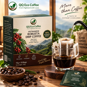 กาแฟโรบัสต้าเวียดนามแบบดริป 15 กรัม บรรจุในถุงกรองแบบแขวน กาแฟคั่วบดคุณภาพพรีเมียม กาแฟโรบัสต้าเวียดนามพรีเมียม - Product Image 4