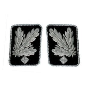 Paire de revers de col d'uniforme d'officier cérémoniel, brodés à la main, pour uniforme d'officier - Product Image 4