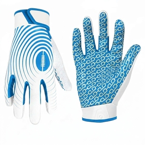 Nouveauté : Gants de football américain respirants de haute qualité à doigts entiers avec fermeture auto-agrippante pour le football américain - Product Image 2
