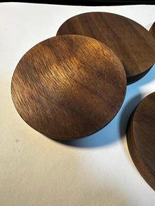 Wholesale ILAHI's Eco-Friendly Brown Square Wooden Coaster Classic Design Tabletop <b>Protective</b> Accessory Customizable Size Home - Product Image 1
