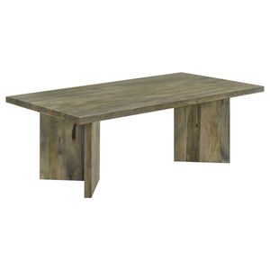 Tavolino da Caffè Rettangolare Donovan in Legno Massello Marrone Mango - Product Image 2