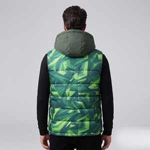 Best Quality Men's Quilted Camouflage Puffer Gilet <b>Hooded</b> Winter Vest Warm <b>Padded</b> Sleeveless Outdoor <b>Jacket</b> - Product Image 2