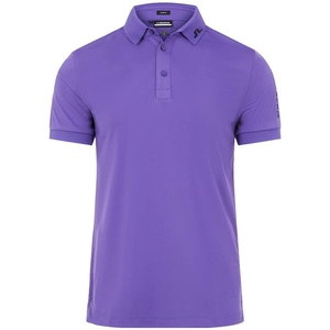 Polo de Manga Corta para Hombre, Color Morado, Tejido Jersey de Secado Rápido, Estilo Casual, Corte Regular, 100% Poliéster - Product Image 1