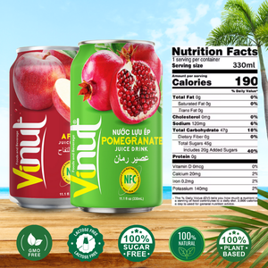 Bebida de jugo de Granada de 330ml, sin OGM, sin lácteos, sin gluten, Etiqueta Privada, muestra gratis - Product Image 6