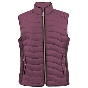 Chaleco personalizado para montar a caballo 2025, chaqueta acolchada sin mangas con burbujas, abrigos, chaleco acolchado recortado con cuello levantado para mujer, abrigo - Product Image 1