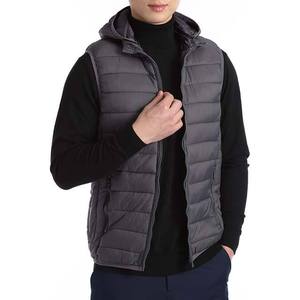 Men's Sleeveless Puffer Jacket Stand Collar High Street Style Winter Canvas OEM Service Breathable Quick Dry Customizable - Product Image 2