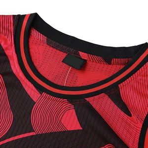 Tenues de basketball imprimées pas chères pour équipes, avec logo frontal, respirantes, séchage rapide, en polyester, vente en gros, fabricant en vrac, toutes saisons - Product Image 4