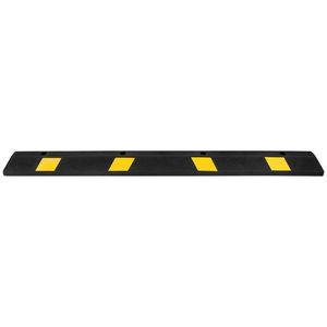 Set di 2 Ferma-Parcheggio in Gomma da 72 Pollici con Strisce Riflettenti, Ausilio per Pavimenti di Garage e Parcheggi - Product Image 1