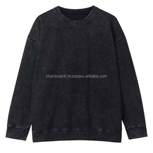 Sudaderas de gran tamaño con lavado ácido, ropa deportiva ligera para hombre, ropa informal, sudaderas de algodón 100% holgadas con lavado ácido - Product Image 3