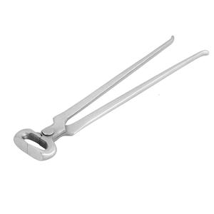 Pince à sabots en acier inoxydable couleur argent, outils de ferrerie sur mesure pour soins vétérinaires et chirurgicaux des chevaux - Product Image 2