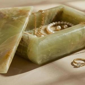 Boîte en résine de haute qualité, boîte artisanale de luxe, boîte décorative de table, à utiliser pour les bijoux, les boucles d'oreilles, le rouge à lèvres, prix de gros pour femmes - Product Image 4