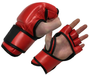 ถุงมือ MMA ยี่ห้อ Fairtex สำหรับมืออาชีพ หนังแท้ รับทำโลโก้ตามสั่ง ถุงมือ MMA แบบครึ่งนิ้ว ถุงมือชกมวย MMA แบบครึ่งนิ้ว ขายส่งจากโรงงาน - Product Image 2