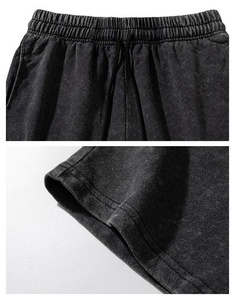 Conjunto de Shorts de Verano para Hombre, Diseño Nuevo, 2 Piezas, Camiseta de Felpa, Lavado Ácido, Transpirable, Ligero, 100% Algodón, Estampado Urbano - Product Image 4