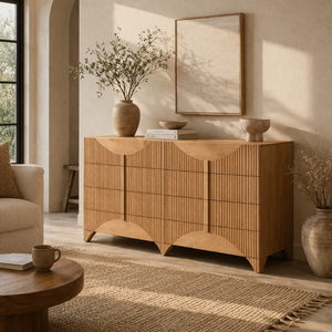 Colección HAVASU RANGE, Muebles de Madera para Dormitorio y Sala de Estar, Cómoda de Madera Duradera, Ecológica y Sostenible con 6 Cajones - Product Image 5