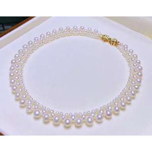 Nouvelle chaîne de cou en perles fines de style rétro français 2021 pour filles, collier de style Dilraba pour femmes, collier élégant rétro pour femmes - Product Image 1