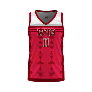 Uniformes de Baloncesto Personalizados Unisex, 100% Poliéster Transpirable, Sublimados, Cuello en V, Sin Mangas, con Letra Impresa en la Parte Delantera - Product Image 5