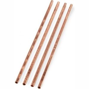 Pailles droites en acier inoxydable coloré avec nettoyeur, ustensiles de cuisine laqués de qualité alimentaire, fabriqués en Inde - Product Image 6