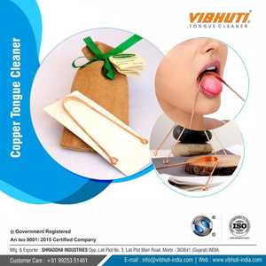 Limpiador de Lengua de Cobre Puro Ecológico, Profesional, Reutilizable, de Doble Cara, para el Cuidado Bucal Diario en el Hogar, al Mejor Precio - Product Image 1