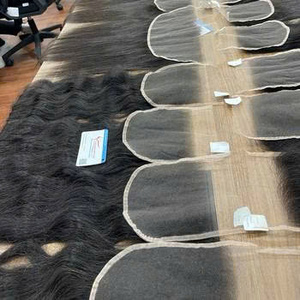 Cabello de Primera Calidad con Cierre de Encaje y Frontal con Cutículas Alineadas, Muy Sedoso, Sin Caída, Color Natural de Alta Calidad - Product Image 4