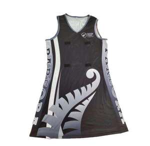 Low Price Custom logo High Quality Sublimation Red and <b>White</b> Netball Dress Wholesale Women Team Netball Uniforms Set - Product Image 5