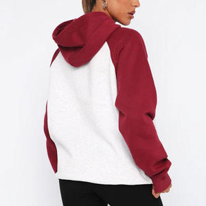 Sweat-shirts et hoodies décontractés pour femmes, surdimensionnés, à bas prix, noirs, unis, respirants, personnalisés, 100% coton - Product Image 3
