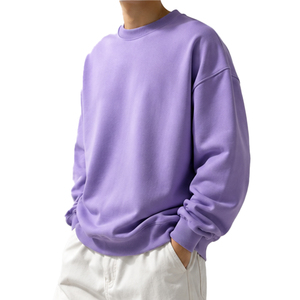 เสื้อสเวตเชิ้ตคอกลมแบบยูนิเซ็กซ์ขายส่ง ผ้าฝ้ายเนื้อนุ่ม สวมใส่สบาย ปักโลโก้ตามสั่ง รับผลิตแบบ OEM ODM แบรนด์ส่วนตัว คุณภาพสูง - Product Image 2