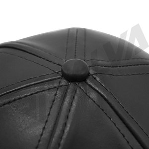 Casquettes unisexes vintage en cuir PU de haute qualité, imperméables, avec boucle de réglage métallique personnalisable, pour queue de cheval, sport et plein air - Product Image 6