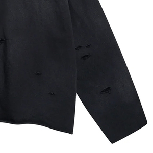 Service OEM, prix de gros, dernières tendances, sweats à capuche pour hommes effet usé, sweats à capuche personnalisés avec strass, sweats à capuche usés à prix avantageux - Product Image 3