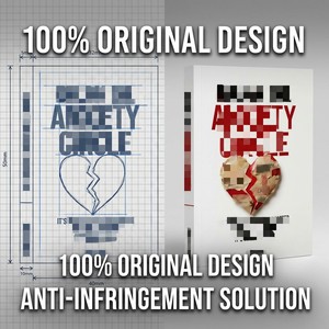 Original Design ZS-PC0047 Breaking the Anxiety Cycle Guided Journal 87 Pages Custom Wholesale <b>A5</b> <b>Notebook</b> for Online Retailers - Product Image 4
