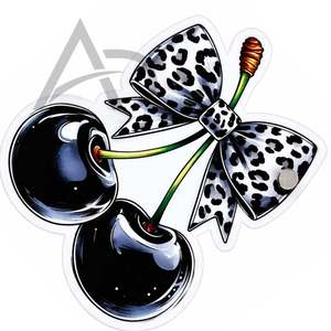 Soporte para Extensiones de Pestañas de Acrílico con Diseño de Lazo de Cereza Negra, Logotipo Personalizado, Sostenible, con Estampado de Leopardo, OEM - Product Image 3