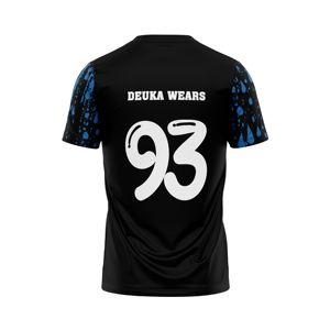 OEM Custom Name Number Sublimation Print Baseball Uniform Crew Neck T-Shirt 100%Polyester Moisture Wicking Jersey Short Sleeve - Product Image 2
