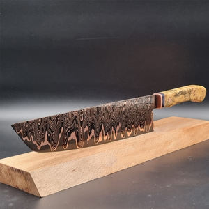 Couteau de chef utilitaire en cuivre damas de qualité supérieure avec manche équilibré pour la découpe et le hachage quotidiens en cuisine - Product Image 1