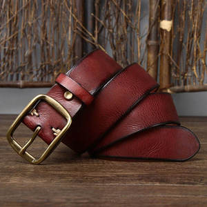 Cinturón de Vestir Unisex de Cuero Genuino, Accesorios para Hombre, Precio Económico al por Mayor, Cinturón de Cuero Genuino para Hombre, Cinturones Profesionales Estructurados - Product Image 6