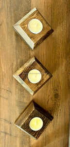 Support à bougies en bois de style antique pour Noël, activités religieuses, décoration de la maison, mariages et fêtes - Fait à la main - Product Image 2