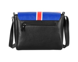 Custom Genuine Hide Leather Crossbody Bag Union Flag Design Private Label OEM/ODM Wholesale Statement Streetwear Style - Product Image 3