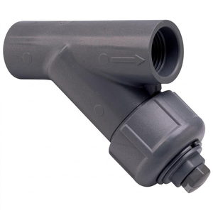 Filtro de PVC tipo Y con válvula, filtro de agua para tubería roscada, conector de filtro industrial para sistemas de irrigación duraderos - Product Image 5