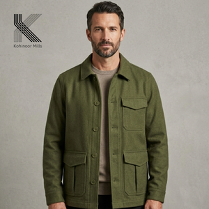OEM Custom Men’s <b>Chore</b> <b>Jacket</b> 2025 Design Organic Cotton Canvas Work <b>Jacket</b> Shirt Style Utility <b>Jacket</b> Wholesale Manufacturer - Product Image 2