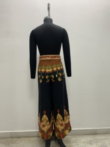Chinese Style Wide Leg Pants <b>Women</b> High Waist Floral Embroidered Loose Full Length <b>Trousers</b> - Product Image 2