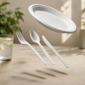 Couteau compostable robuste pour boulangerie, café et pâtisserie, 155 mm, idéal pour la restauration, les déjeuners, les dîners et les repas en extérieur 2026 - Product Image 1