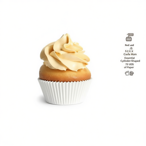 Molde para Pastel Blanc Magdalena Extra G Rojo 5.2 x 3 cm, 72 Unidades, Herramienta Esencial en Forma de Cilindro Hecha de Papel - Product Image 2