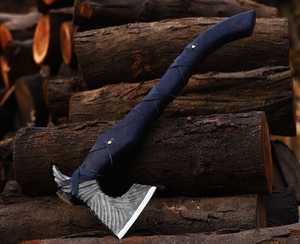 Hand Forged Industrial Grade Carbon Steel Tomahawk <b>Axe</b> Wood <b>Handle</b> 4 3/4 Cutting Edge 3-Year Warranty for Firewood Splitting - Product Image 2