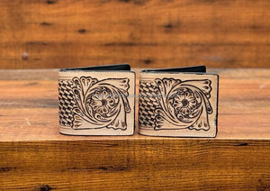 New Arrival Men's Wallet Hand <b>Tooled</b> <b>Leather</b> Long Zipper Wallet Hot Sale Fashion Brown Color Cash Holder Gift for Him - Product Image 3