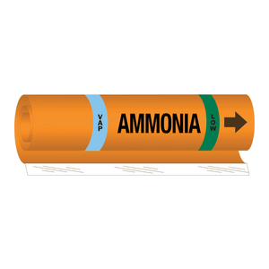 Brady VAP Ammonia Low Pipe <b>Marker</b>-Traffic Sign <b>Board</b> for Industrial Refrigeration & Cooling Systems - Product Image 1